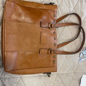 Brown  Patricia Nash  Leather Tote Bag